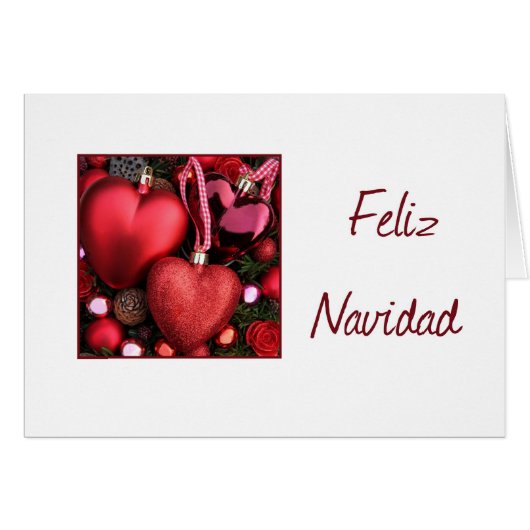 Feliz Navidad - carte de Noël espagnole (Devant horizontal)