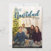 Feliz Navidad Carte de Noël - Plage (Devant)
