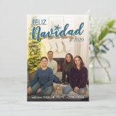 Feliz Navidad Carte de Noël - Plage (Debout devant)