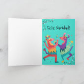 "Feliz Navidad !" Carte de Noël pliée (Intérieur)