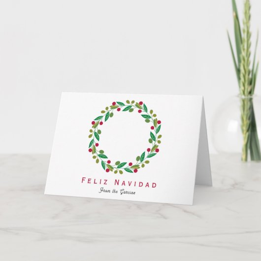 Feliz Navidad - Carte de vacances non photo (Devant)