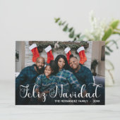 Feliz Navidad Carte de vacances photo (Debout devant)