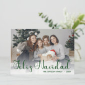 Feliz Navidad Carte de vacances photo (Debout devant)