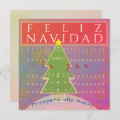 "Feliz Navidad" Carte de voeux de Noël (Devant / Derrière)