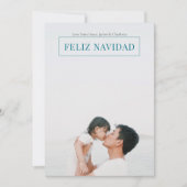 Feliz Navidad Carte verte moderne de Noël (Devant)
