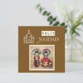 Feliz Navidad Cartes de voeux de Noël (Debout devant)