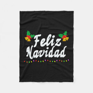 Feliz Navidad Christmas Family Mannen Vrouwen Kind Fleece Deken