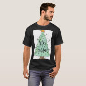 Feliz Navidad Christmas Tree T Shirt (Voorkant volledig)