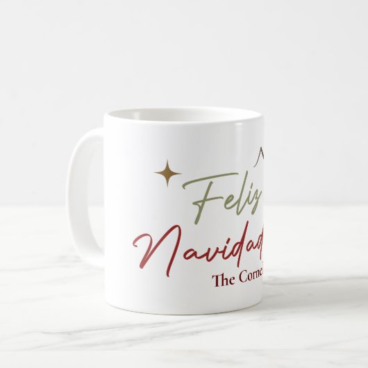 Feliz Navidad Coffee Mug (Devant gauche)