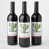 Feliz Navidad Custom Christmas Bottle Label Wijn Etiket (Flessen)