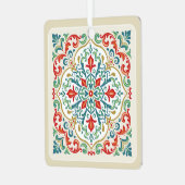 Feliz Navidad Decoratieve Mexicaanse Tegel Kerst Metalen Ornament (Voorkant links)