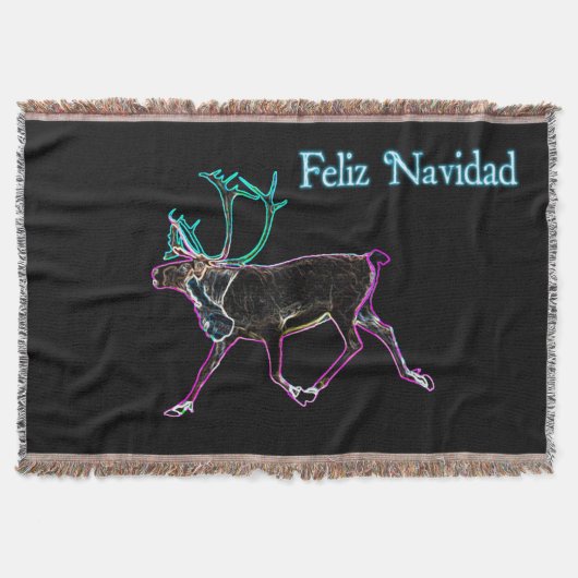 Feliz Navidad - Electric Cariou Deken (Voorkant)