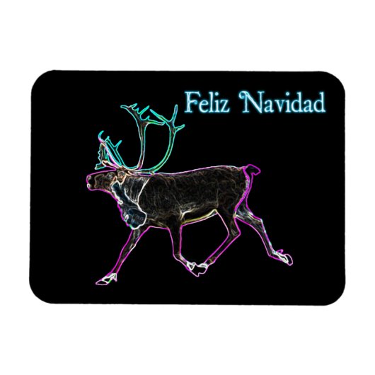 Feliz Navidad - Electric Cariou Magneet (Horizontaal)