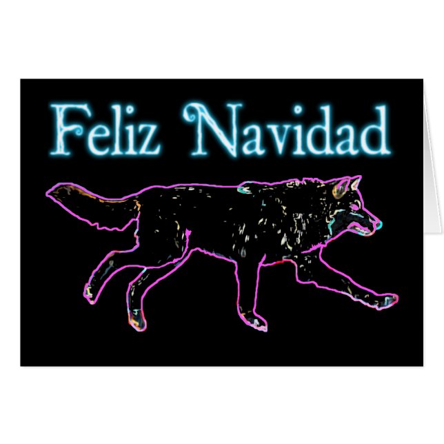 Feliz Navidad - Electric Wolf (Voorkant Horizontaal)