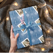 Feliz Navidad Elegante Azul Tarjeta de Iman Cadeaupapier