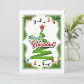 Feliz Navidad Feestdagenkaart (Staand voorkant)