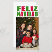 Feliz Navidad Feestdagenkaart (Voorkant / Achterkant)