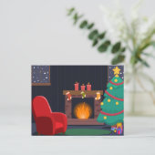 feliz navidad feestdagenkaart (Staand voorkant)