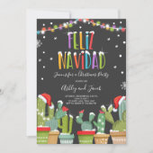 Feliz Navidad Fiesta - Uitnodiging voor kerstfeest (Voorkant)