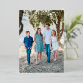 Feliz Navidad Foil Carte photo de Noël (Debout devant)