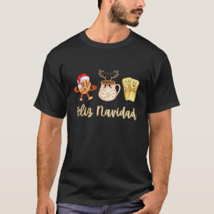 Feliz Navidad Grappig Spaans Kerst Pan Dulce Ca T-shirt