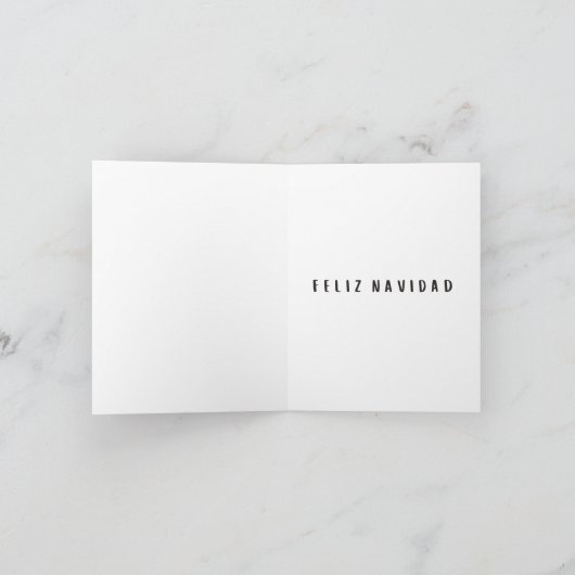 Feliz Navidad grappige kerstmis in het Spaans Kaart (Binnen)