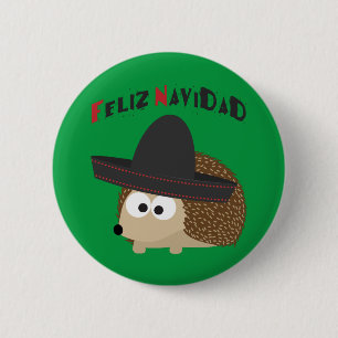 Feliz Navidad Hedégel Ronde Button 5,7 Cm
