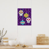 Feliz Navidad Holiday Sugar Skull Poster/Afdruk Poster (Keuken)