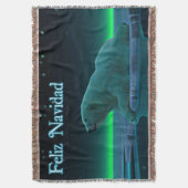Feliz Navidad - Ice Edge Polar Beer Deken (Voorkant Verticaal)
