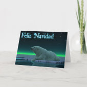 Feliz Navidad - Ice Edge Polar Beer Feestdagen Kaart (Voorkant)