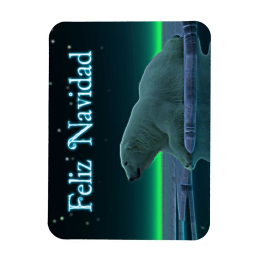Feliz Navidad - Ice Edge Polar Beer Magneet (Verticaal)
