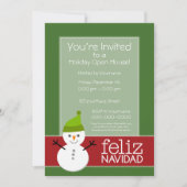 Feliz Navidad - invitation de partie (Devant)