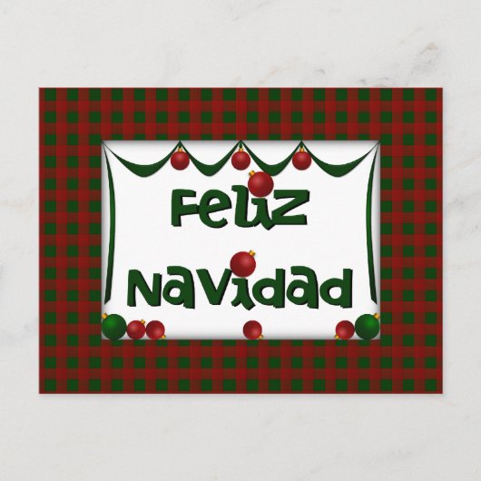 Feliz Navidad - Joyeux Noël - carte postale (Devant)