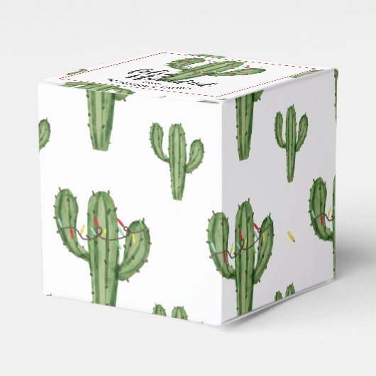 Feliz Navidad Kerst geschenkdoos Bedankdoosjes (Voorkant Zijde)