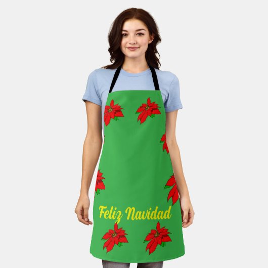 Feliz Navidad Kerst Schort (Gedragen)
