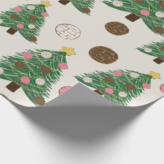 Feliz Navidad | Kerstboom in Concha Cadeaupapier (Hoek)