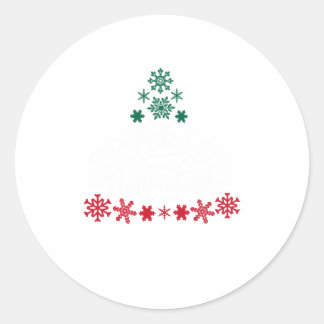 Feliz Navidad-kerstboom Mexicaanse spa Ronde Sticker