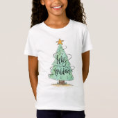 Feliz Navidad Kerstboom T-shirt (Voorkant)