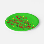 Feliz Navidad-kerstborden Papieren Bordje (Gekanteld)