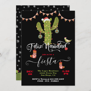 Feliz Navidad-kerstcactus Kaart