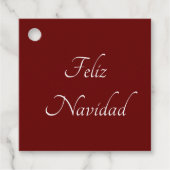 Feliz Navidad-kerstfeestelijke feestdag Bedankjes Labels (Voorkant)