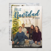 Feliz Navidad-kerstkaart - Beach Feestdagenkaart (Voorkant / Achterkant)