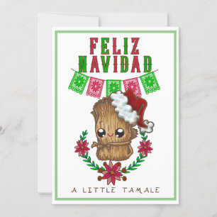Feliz Navidad - Kleine Tamale Spaans/Engelse tekst Feestdagenkaart