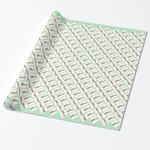 Feliz Navidad kleurrijke kerst Cadeaupapier
