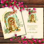 Feliz Navidad Krans op de Waterverf Feestdagenkaart