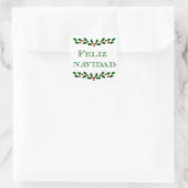 Feliz Navidad- Les autocollants de police verts (Sac)