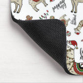 Feliz Navidad Llama Mousepad Muismat (Hoek)