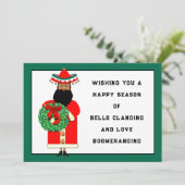 Feliz Navidad Mexicaanse kerstkaart (Staand voorkant)