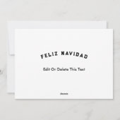 Feliz Navidad Mexican Père Noël Carte de Noël (Dos)