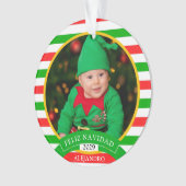 Feliz Navidad Mexico Kerstmis Foto Ornament (voorkant)